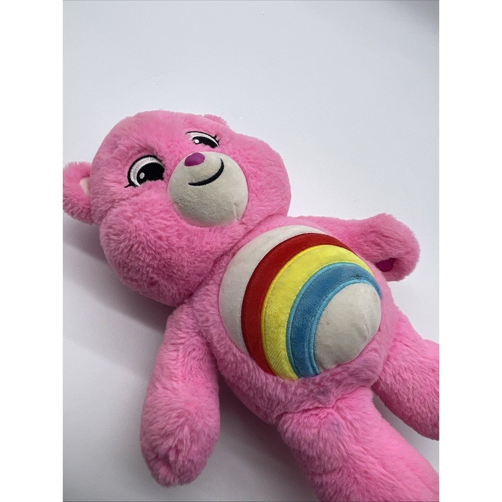 Care‎ Bears Unlock the Magic Cheer Bear 14" Plush Pink Rainbow Stuffed Animal